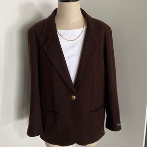 Brown wool blazer